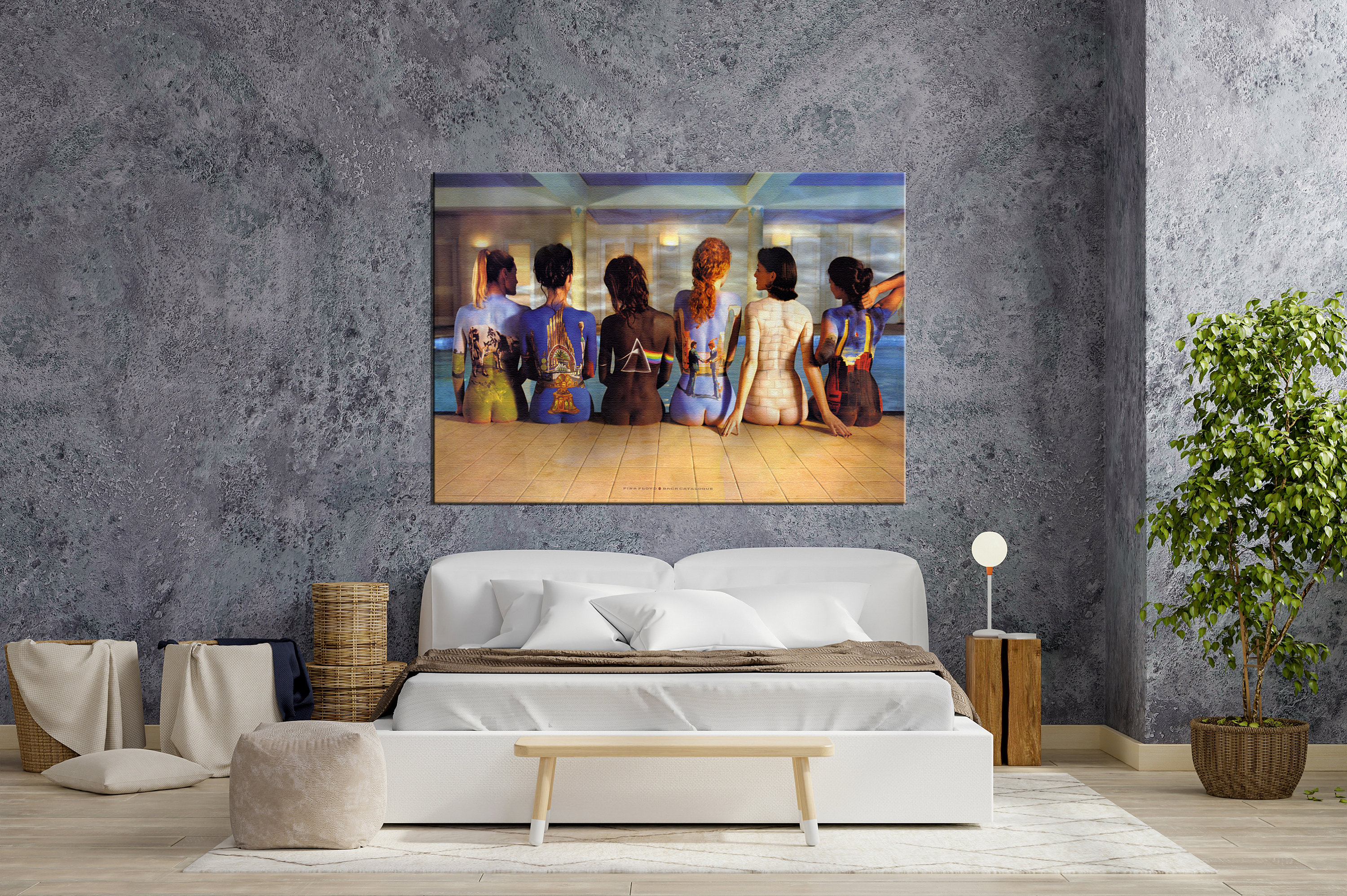 Pink Floyd Poster Wall Art Pink Floyd Back Catalog Canvas Etsy