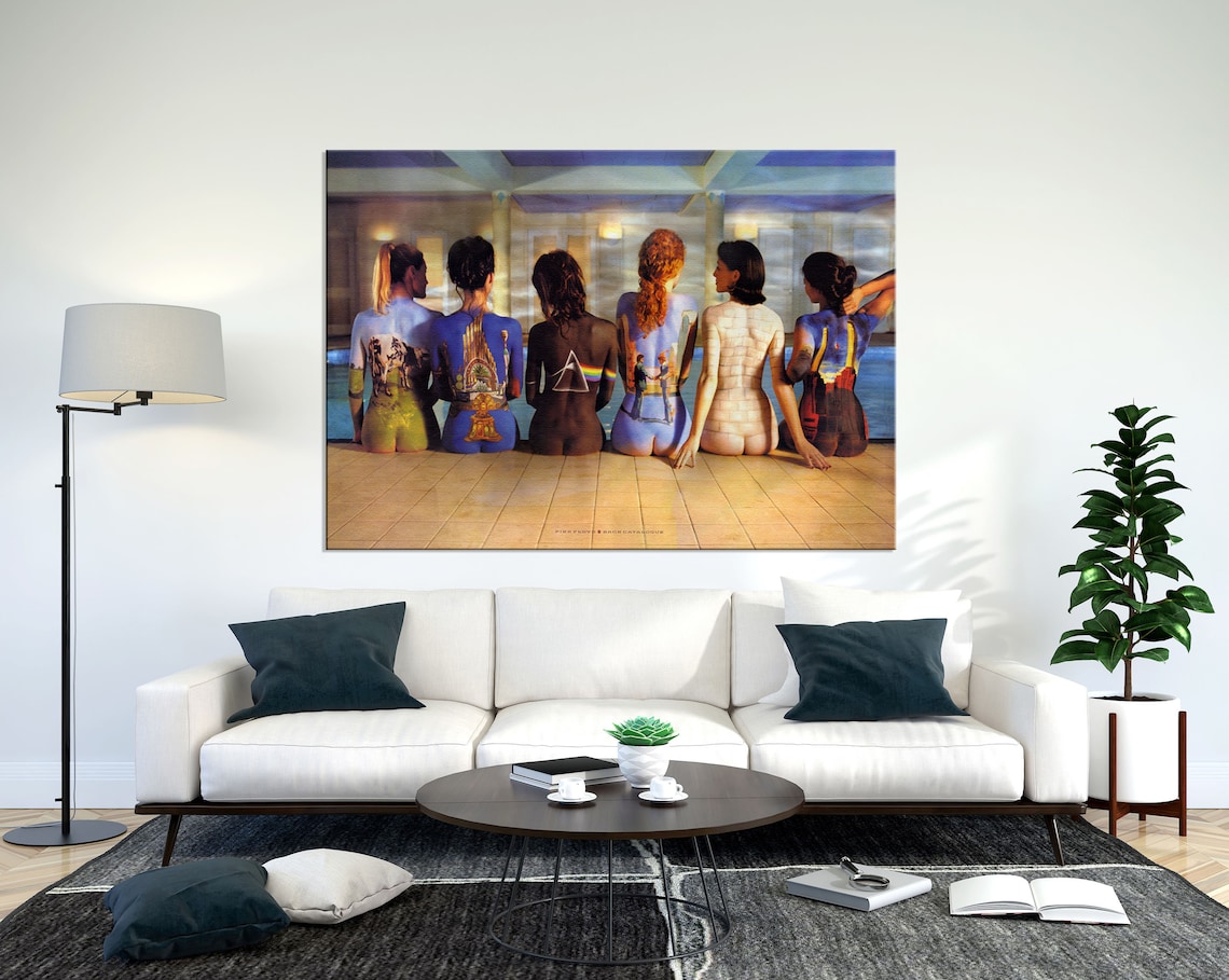 Pink Floyd Poster Wall Art Pink Floyd Back Catalog Canvas Etsy