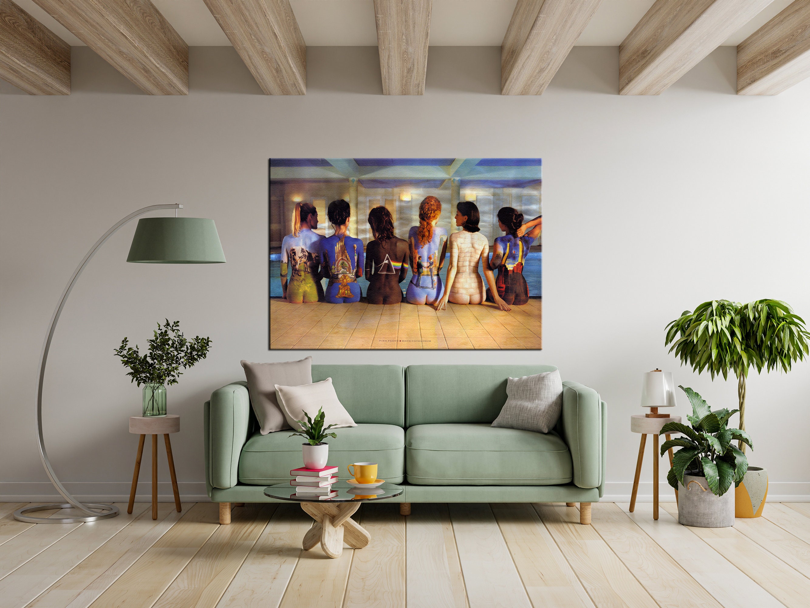 Pink Floyd Poster Wall Art Pink Floyd Back Catalog Canvas Etsy