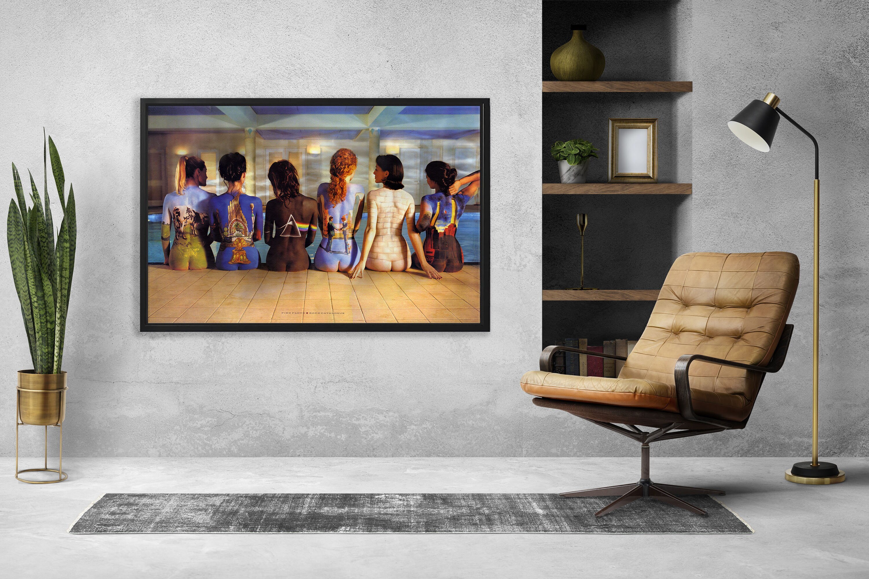 Pink Floyd Poster Wall Art Pink Floyd Back Catalog Canvas Etsy
