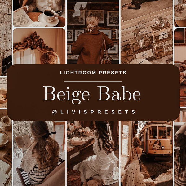 Lightroom Presets Creamy Tones, light beige presets, Cozy Aesthetic presets, Instagram filters, bright presets,  preset ice coffee beige