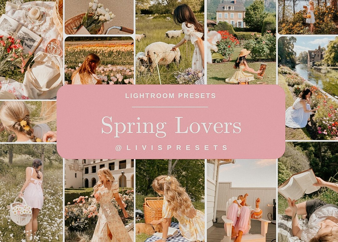 Lightroom Presets Spring Presets Vintage Spring Aesthetic, Presets ...