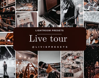 Lightroom Presets concert, live muziek presets, influencer presets festival presets evenement presets nachtclub presets, party prests, nachtleven