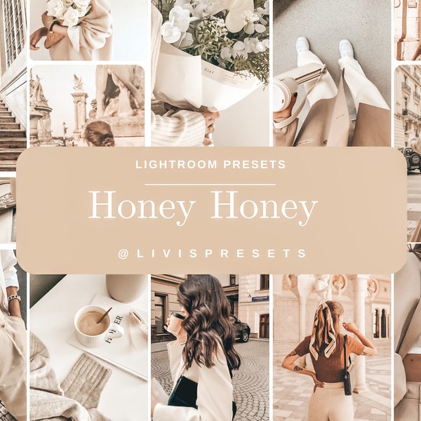 Lightroom Presets Honey Cozy Sunshine Aesthetic, bright presets golden hour, gold presets real estate, blogger presets instagram filters