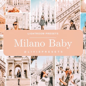 Lightroom presets milano presets milan presets dolce vita, presets travel, preset beach, blogger presets influencer presets vibrant summer