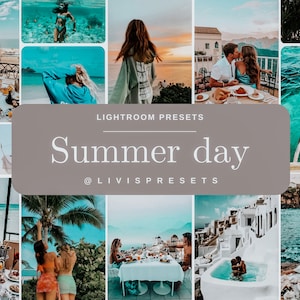 Lightroom presets summer day, presets travel, preset beach, blogger presets italy influencer presets europe blogger presets vibrant summer