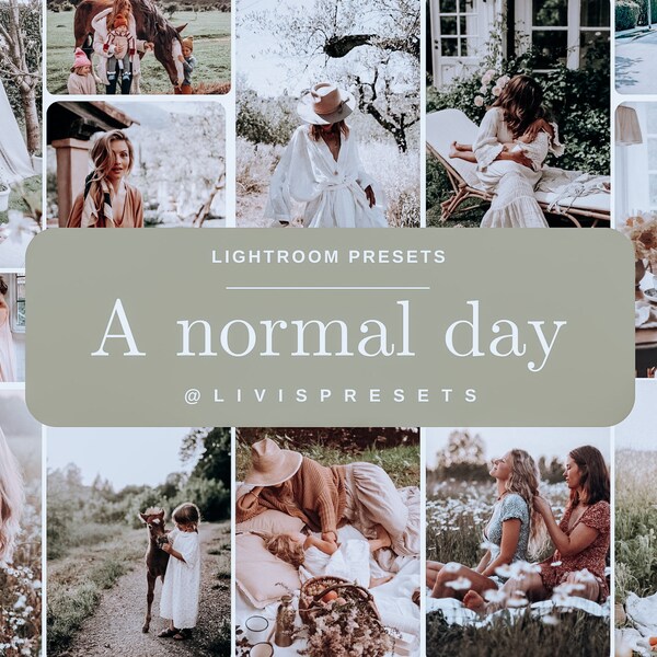 Lightroom Presets Daily Aesthetic, Instagram filters, bright presets green and airy, nature presets everyday bright, rustic presets blogger