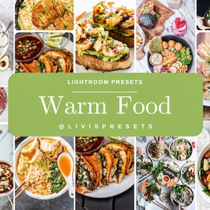 Lightroom presets warm food photography, food blogger preset, tasty food Yummy Instagram Photo Filter, Bright Food presets fast food presets
