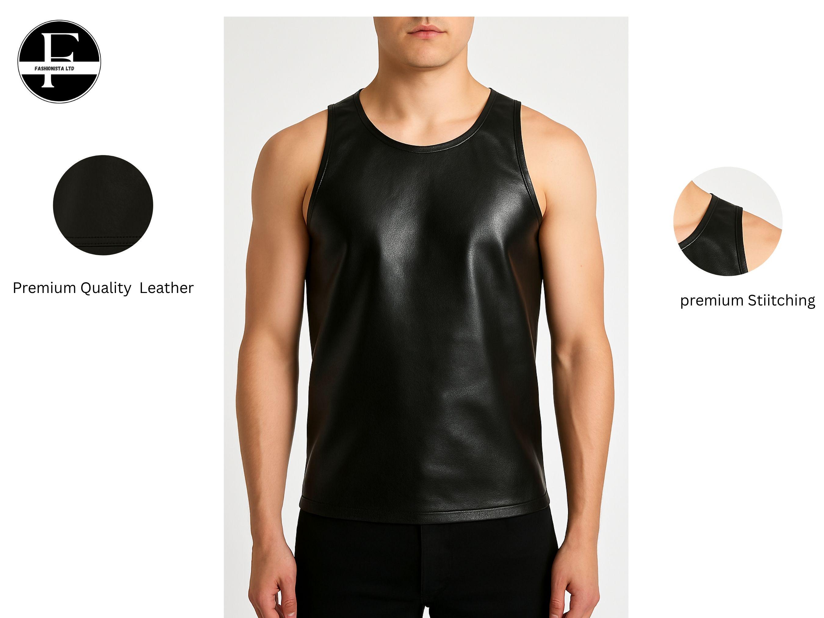 Leather Tank Top Men - Etsy