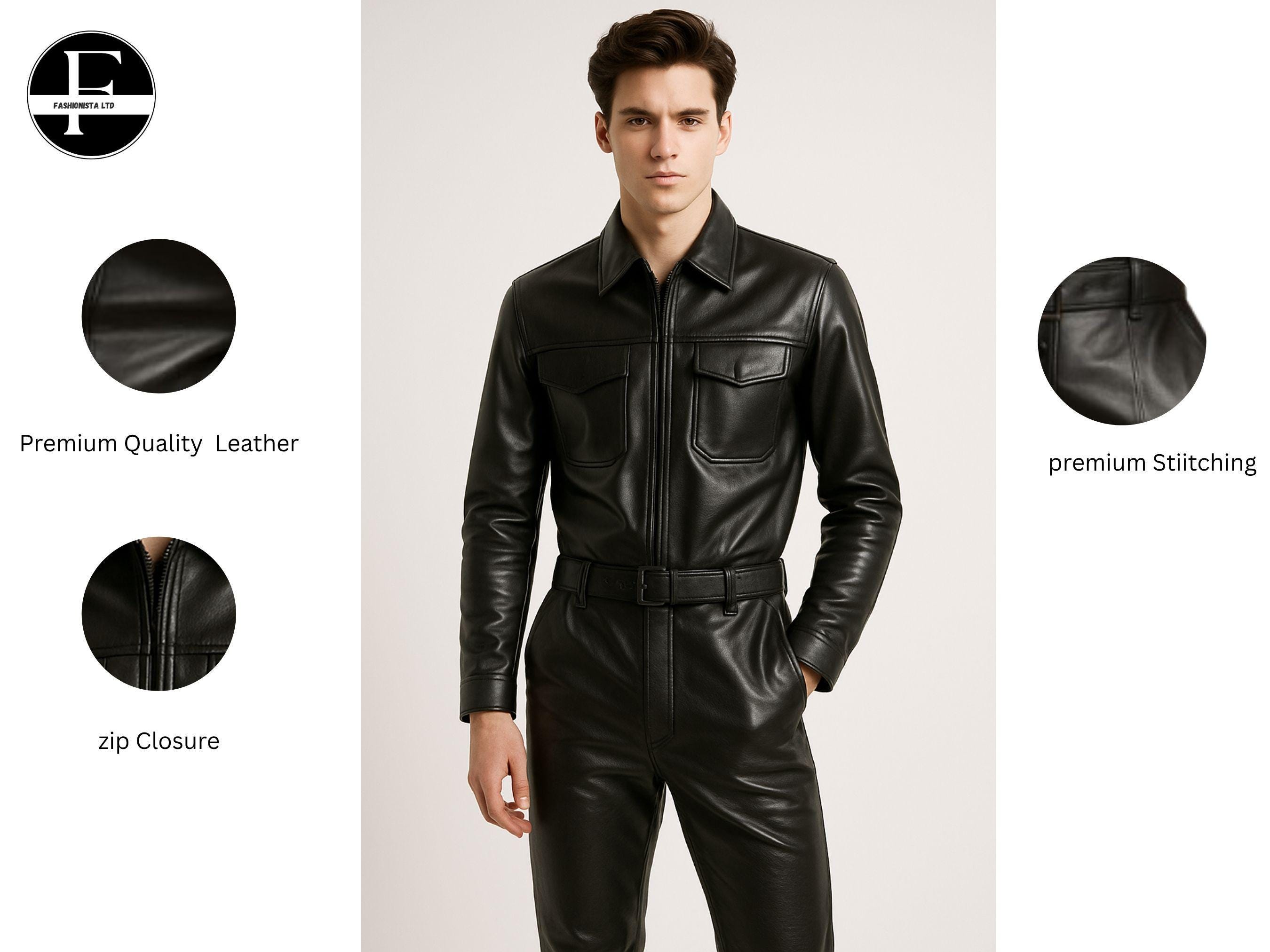 Leather bodysuit - Etsy 日本
