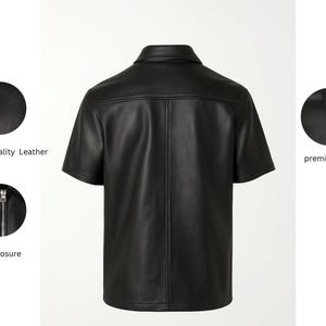 Men's Leather T-Shirt