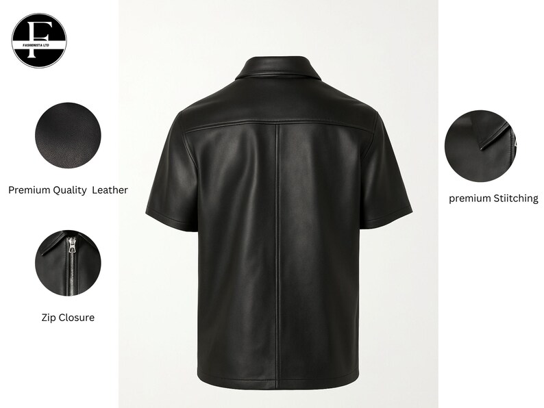 Men's Leather T-Shirt
