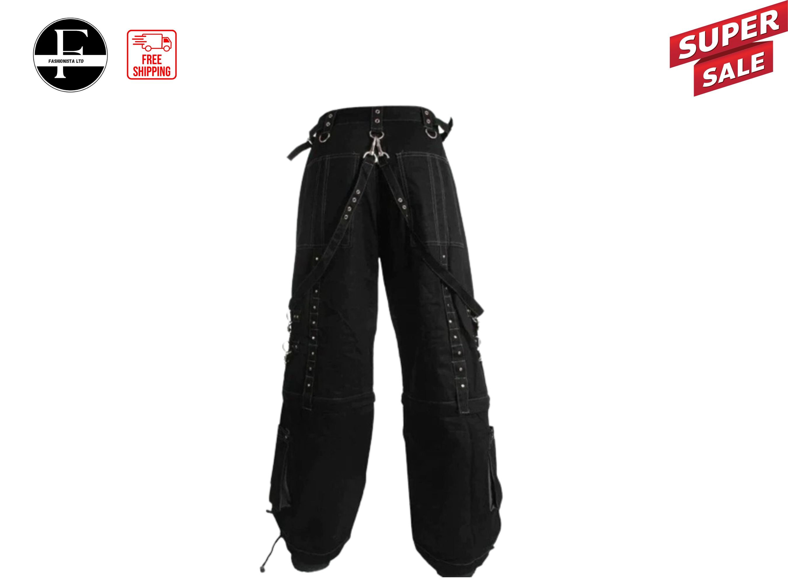 Gothic Men's Gothic Paimon Bondage Shorts