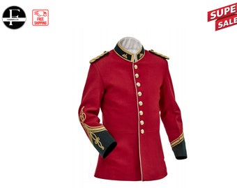 Tout nouvel officier traditionnel de l’armée britannique Anglo Zulu War Jacket vintage Officiers Tunic Circa veste | Veste de mariage pour hommes et femmes