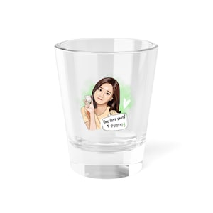 Shot glass Girl&#39;s day Hyeri Cute K-Pop girl shot glass Korean Culture Gift Korean Souvenir Gift Hyeri soju shot glass gift for K-pop lover