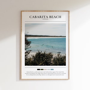 Cabarita Beach Print | Cabarita NSW Poster | New South Wales Wall Art Poster | Australia Print | Cabarita Print | INSTANT DOWNLOAD