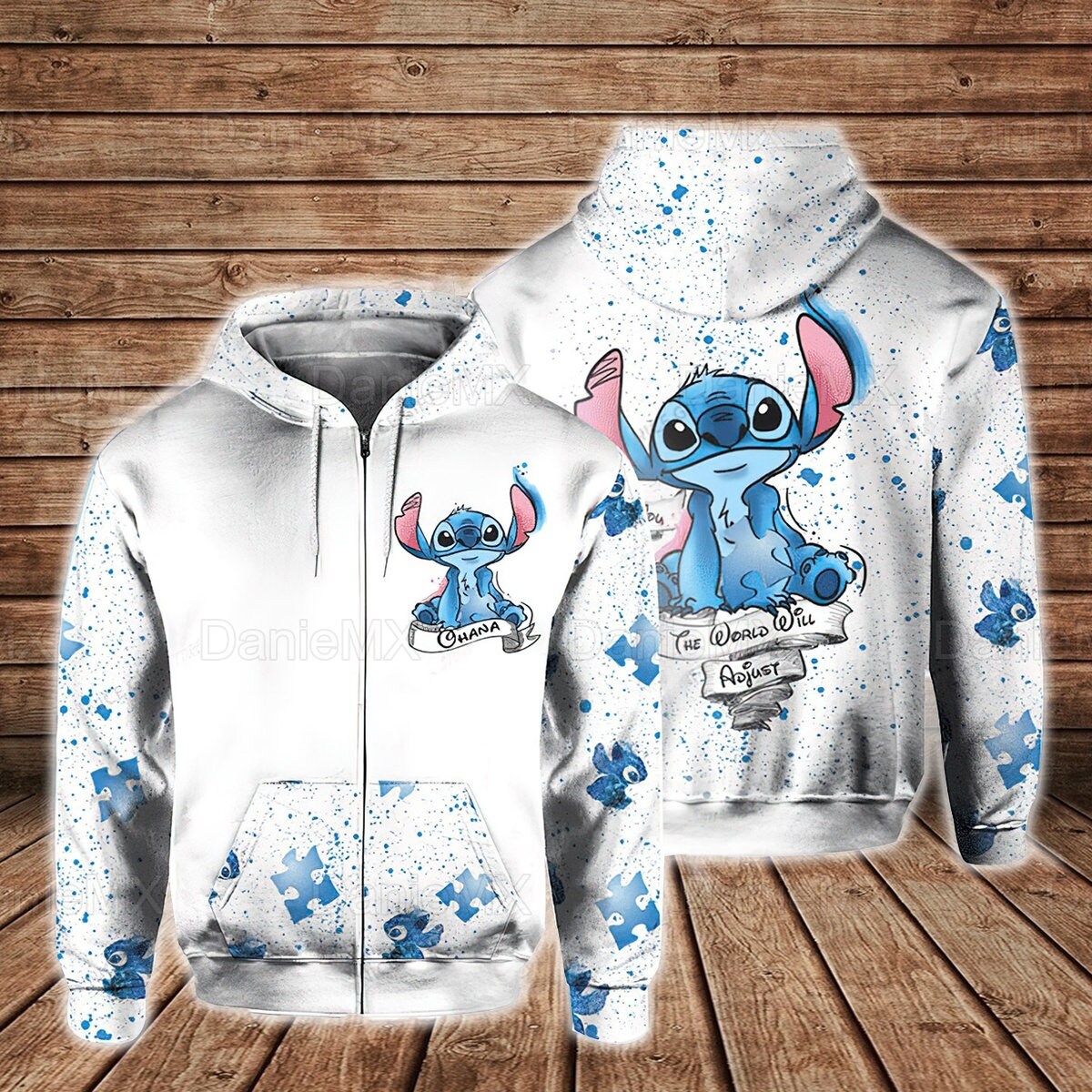 Disney Official Stitch Oversized Hoodie, Easy to Wash Stitch Pullover  Hoodie, Fluffy Sherpa Fleece Stitch Hoodie