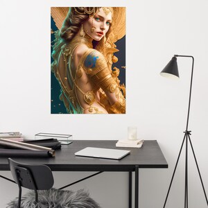 Poster Griekse mythologie: Vrouw van de pilaar