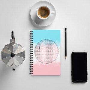 Spiral-Notizblock - I LOVE VALENTINE - notepad diary empty book dream book writing pad Valentine's Day Gift