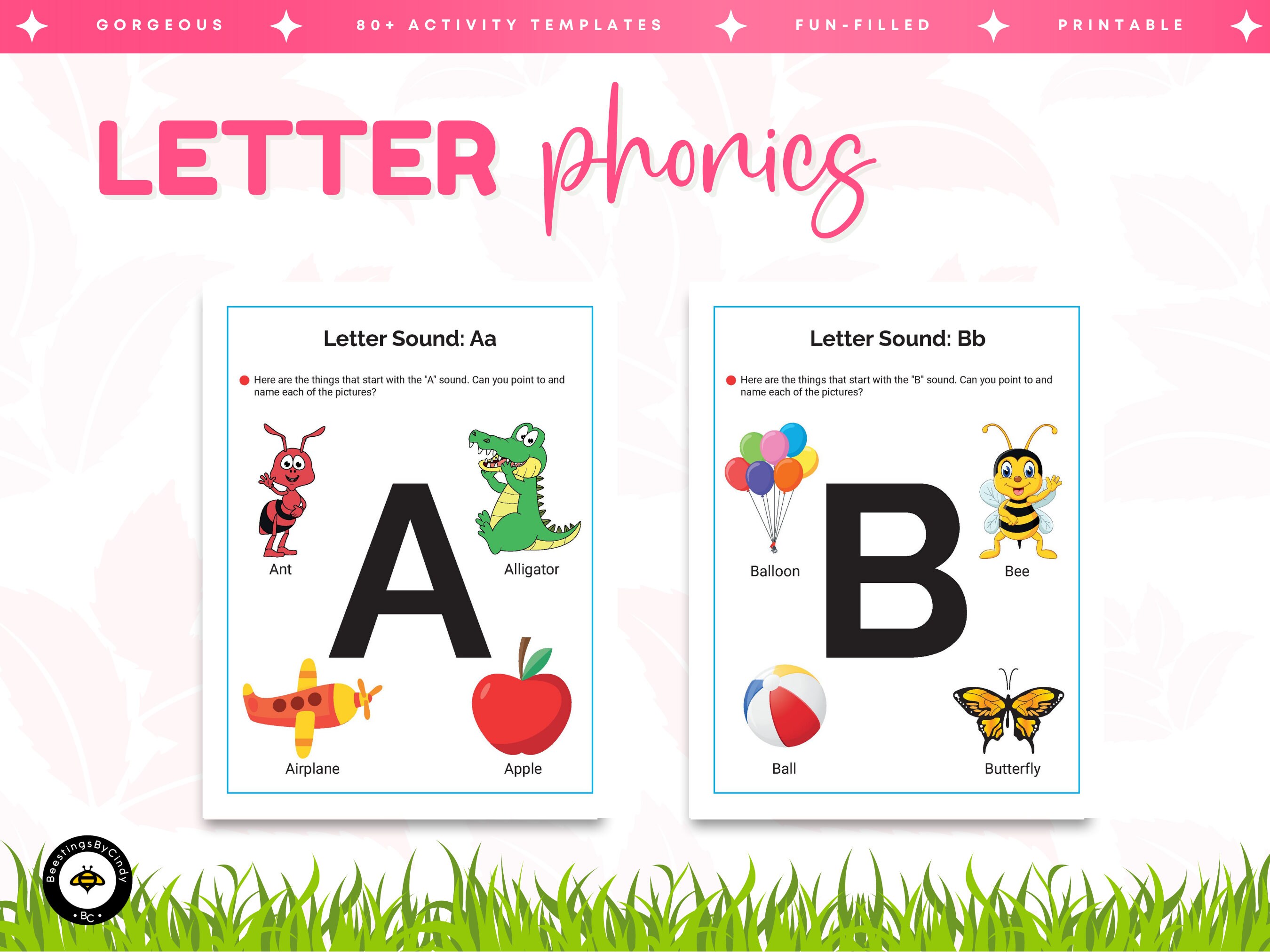 80 Page Fun Alphabet & Phonics Book Creative Learning Preschool