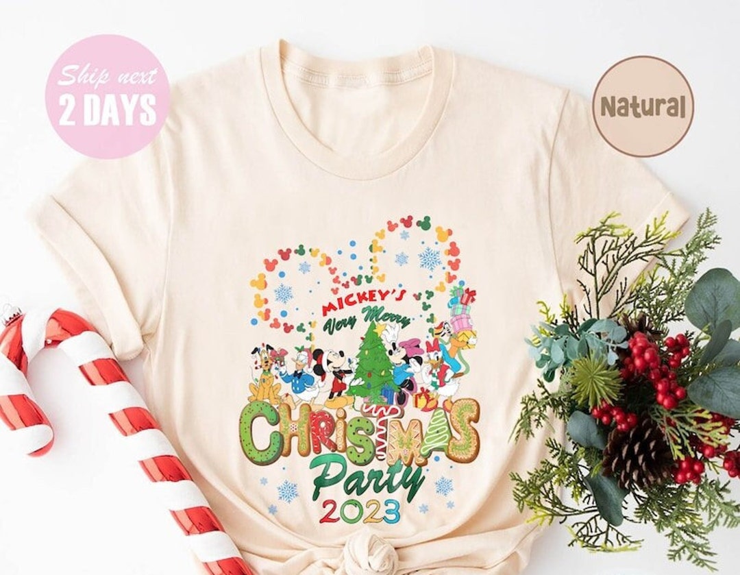 Mickey's Very Merry Christmas Party 2023 Shirt Disney Etsy