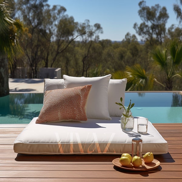 Luxurious Poolside Faux Leather Cushions: Elevate Your Outdoor Escape, Cushion for Cafe