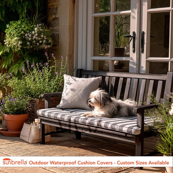 Outdoor Seat Cushion Cover Custom Size Waterproof Sunbrella