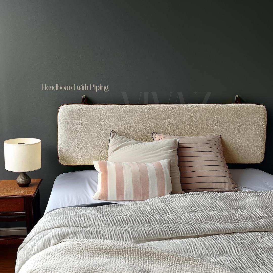Boucle Fabric Wall Hanging Headboard – Custom Sizes Available (single ...