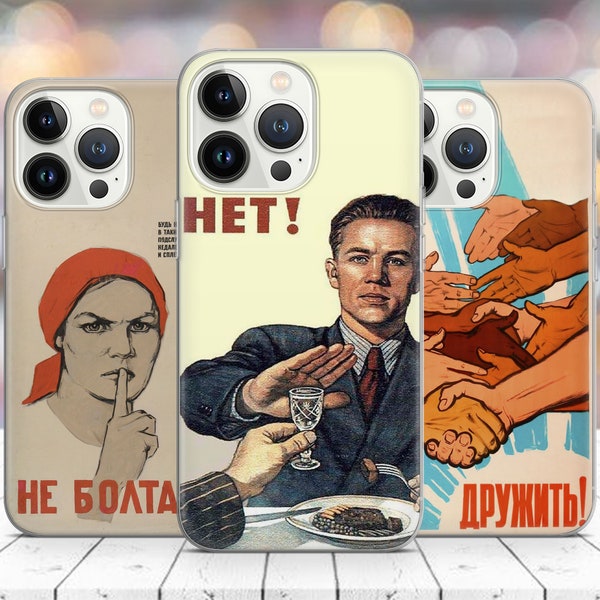 Soviet legendary poster communism phone case cover for iPhone 14 13 Pro Max 12 11 X XS 8 7, Samsung S20 FE, S21 Ultra, A12, Huawei P30 Pro
