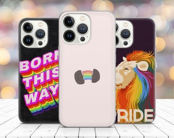 LGBTQ Pride cover Phone case for iPhone 14 13 Pro Max 12 11 X XS 8 7, fits Samsung S20 FE, S21 Ultra, A12, Huawei P30 Pro