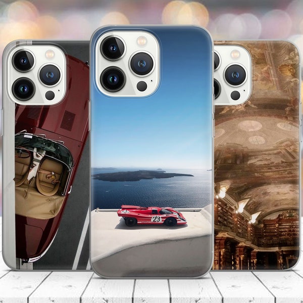 Old money aesthetic phone case for iPhone Porsche 14 13 Pro Max Xs 12 13 14 mini 8 7, Samsung S20 FE, S21 Ultra S23+, A12, Huawei P30 Lite