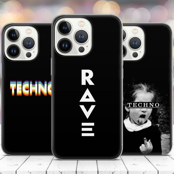 Coque de téléphone Rave Trance Berlin Rave techno festival pour iPhone 14 13 Pro Max 12 11 X XS 8 7, Samsung S20 FE, S21 Ultra, A12, Huawei P30 Pro