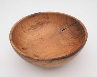 Saladier en bois de poutre de Chêne ancien surcyclé, Bol en bois tourné, Bol rustique, idée cadeau unique, cadeau original en bois naturel