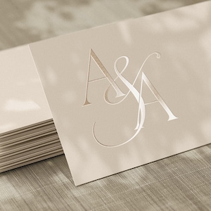 Wedding Monogram, Custom Wedding Monogram, Modern Wedding Monogram, Wedding Logo, Initial Logo, Personalised Couple Monogram, Wedding Crest