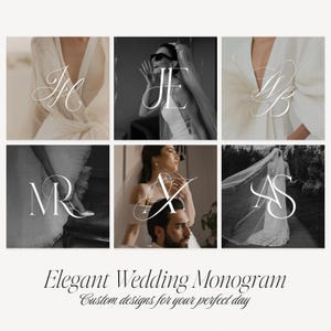 I will design a Couple Monogram for Wedding | Modern Wedding Monogram | Premade Logo | Initials | Custom Monogram | Personalised Monogram