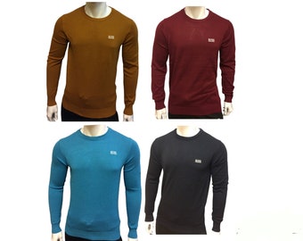 HUGO BOSS Crew Neck Long Sleeve Sweater For Men