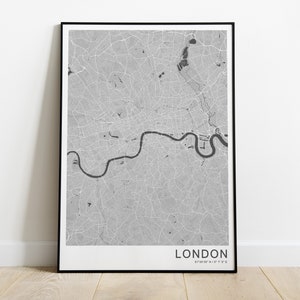 London wall art print in different colors and sizes | England map wall art