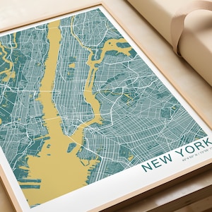 New York-Druck in verschiedenen Farben und Größen | USA-Reise-Wandkunst