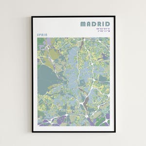 Madrid Reise Poster | Verschiedene Größen und Rahmenoptionen | Reise Wandkunst
