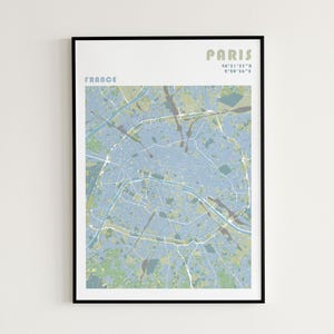 Paris Reiseposter in verschiedenen Größen und Rahmenoptionen | Paris Wandbild