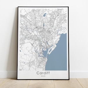 Cardiff Print in verschiedenen Größen | Caerdydd Wand Kunst | Wales unterwegs