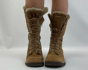 Vintage sketchers boots 90s sketcher knee high boots lace up snow boots