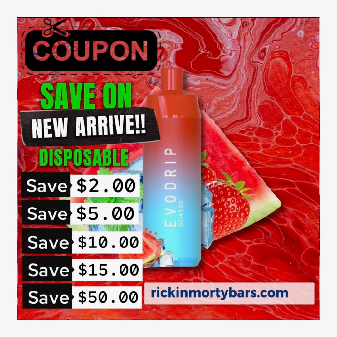 Vape Coupons Codes for Long Lasting Vapes Etsy UK