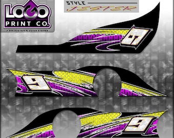 Go Kart Racing Wraps, Graphics, Decals, Stickers, Numbers, Logos, JESTER