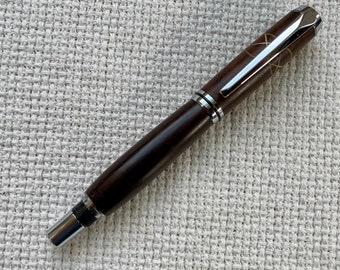 Bolivian Rosewood and Celtic knot rollerball pen