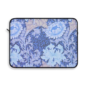 Ladies Laptop Sleeve Blue Hues | Vintage William Morris print design