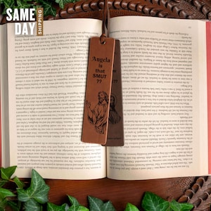 Aesthetic Leather Cute Jesus Smut Bookmark, Custom Memorial Smut Reader Gift, Smut Lover Gifts, Smut Books, Is That Smut, Adult Bookmark