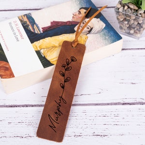 Personalized Bookmark, Gifts For Teacher, Custom Leather Bookmark, Gifts For Readers, Cute Bookmark, Gift For Women, Aesthetic Bookmark