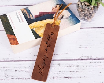 Personalized Bookmark, Gifts For Teacher, Custom Leather Bookmark, Gifts For Readers, Cute Bookmark, Gift For Women, Aesthetic Bookmark