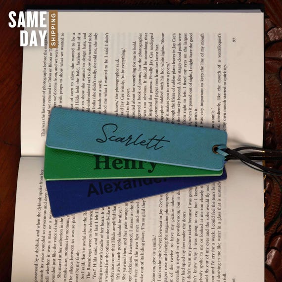 6 Pcs Handmade Leather Smile Bookmark Set - Colorful Reading Accessories For Book Lovers